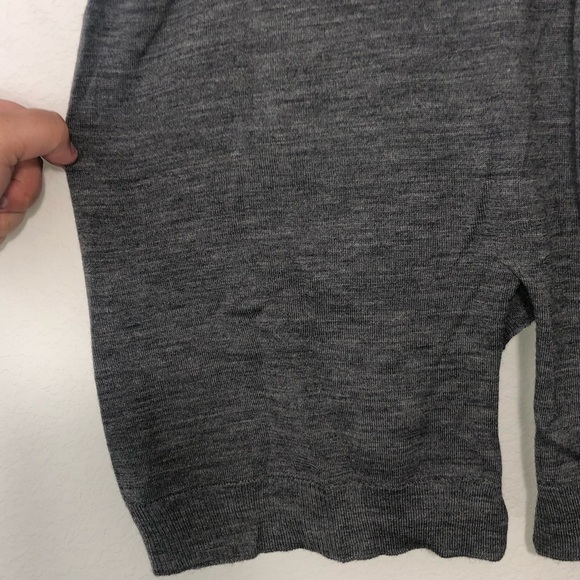 Anthropologie Moth Gray Wool Flutter Sleeve Button Up Long Cardigan size S - Picture 9 of 10